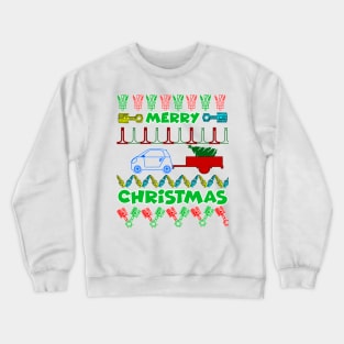 Merry chrismas, car guy, car enthusiast merry chrismas (smart4two) Crewneck Sweatshirt